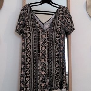 Button short dress